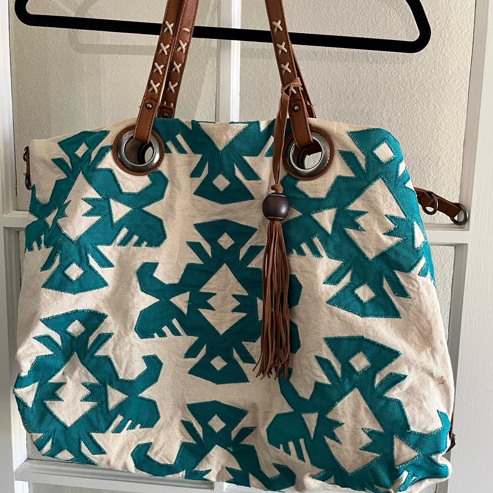 Vintage Lucky Brand Southwestern Tote Bag